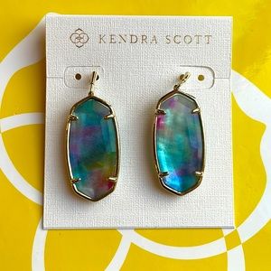 New Kendra Scott faceted Elle tie dye illusion